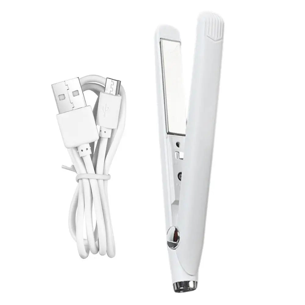 USB Curling Iron Hair Straightener Ceramic curler Mini Dual-Purpose Hair Straightener