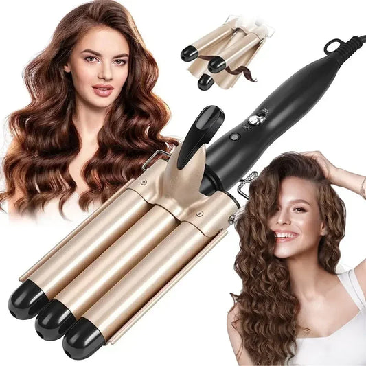 Professional Hair Curling Iron Ceramic Triple Barrel Hair Curler Irons Hair Wave Waver Styling