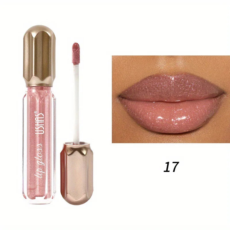 Mirror Pearl Lip Gloss Waterproof Long Lasting Moisturizing Lipstick Shine Glitter Lip Gloss Women Makeup Cosmetic