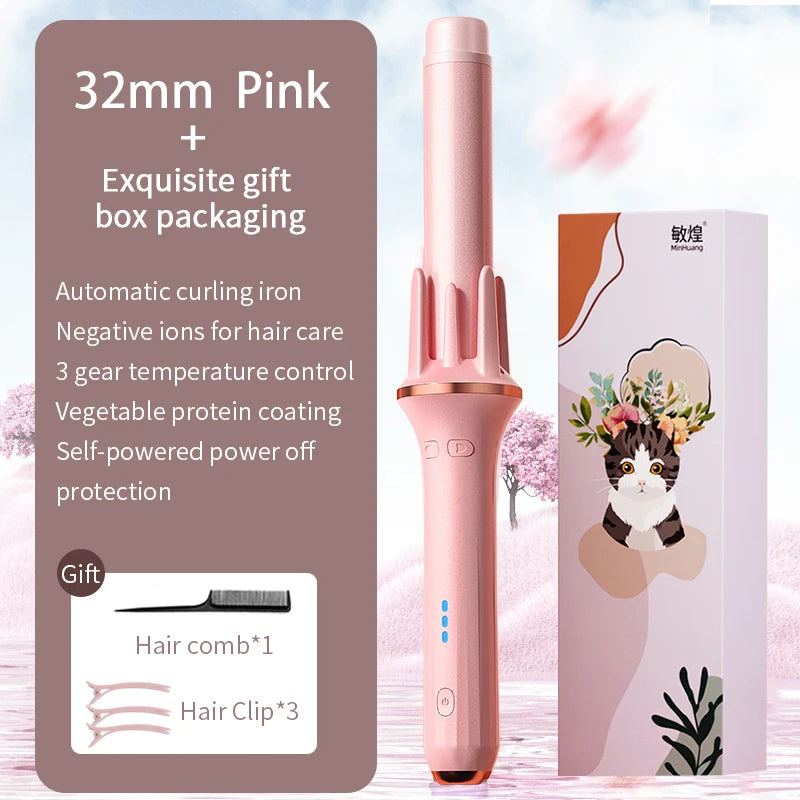Hair Curler 28mm/32mm Large Wave Curling Iron Anion Fast Heating Professional Styling