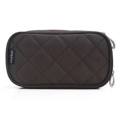 Women Cosmetic Necessaire Case Double Layer Waterproof Makeup Bag Travel Mens Toiletry Bag Rhombus Pattern Beauty Wash Pouch