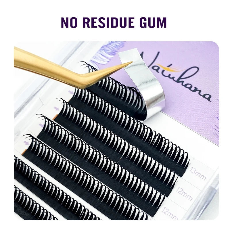 NATUHANA New 0.07mm Wet Eyelash Extension Manga Wispy Cosplay Type Spikes Lashes