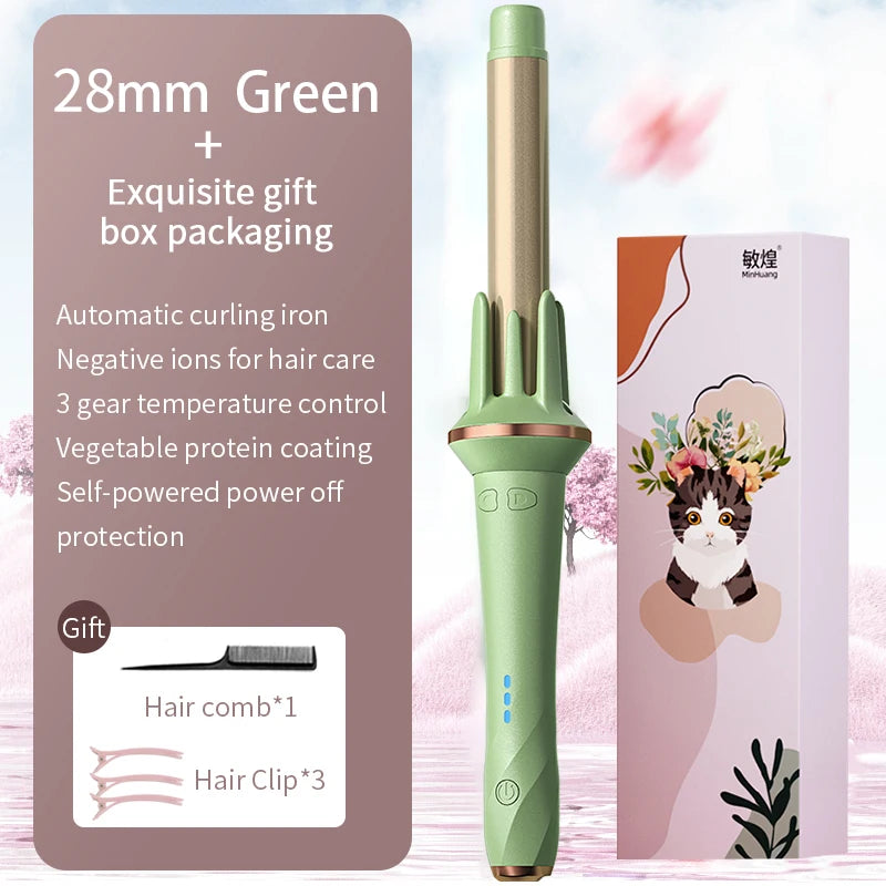 Hair Curler 28mm/32mm Large Wave Curling Iron Anion Fast Heating Professional Styling