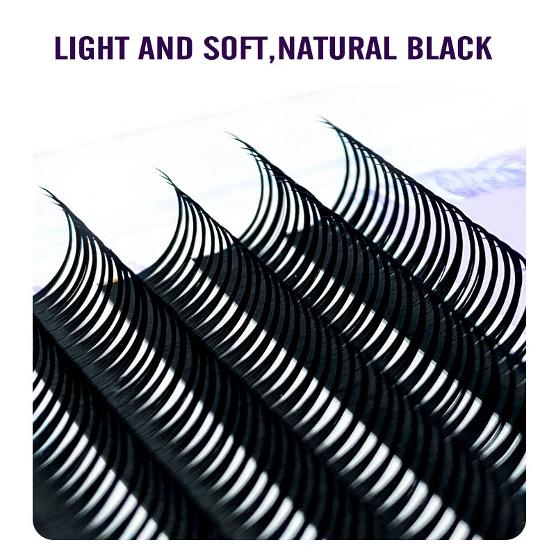 NATUHANA New 0.07mm Wet Eyelash Extension Manga Wispy Cosplay Type Spikes Lashes