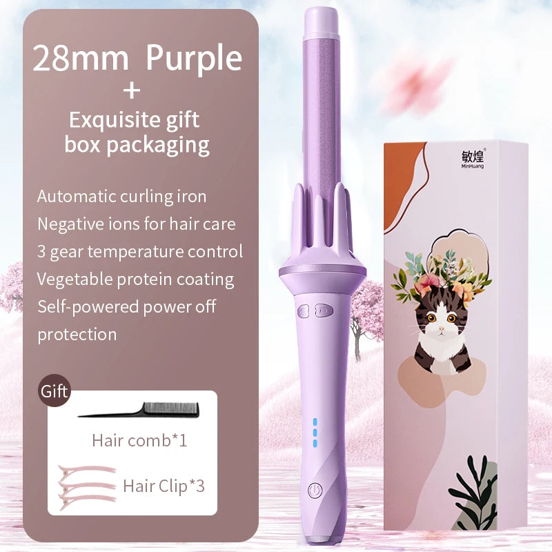Hair Curler 28mm/32mm Large Wave Curling Iron Anion Fast Heating Professional Styling