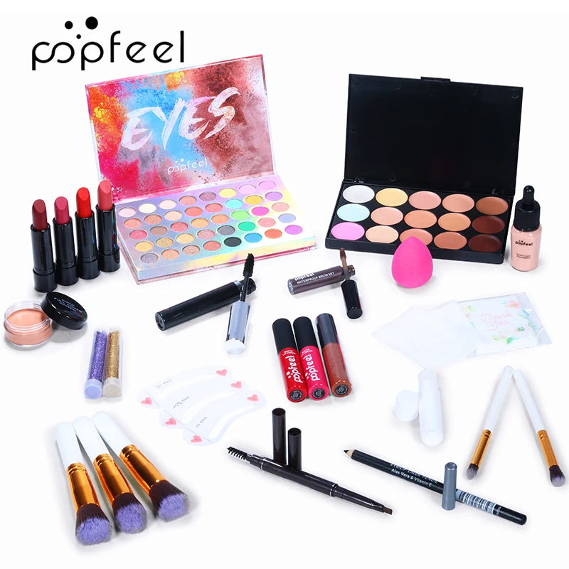 KIT005C Makeup Set Combination Beginner Beauty Makeup Girl Light Cosmetics Wholesale