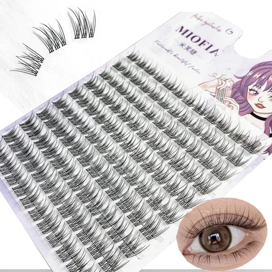 1/box 120 Bundles Mink False Eyelashes Natural Russian 3D leas Individual Eyelash extension cluster makeup tool wholesale lashes