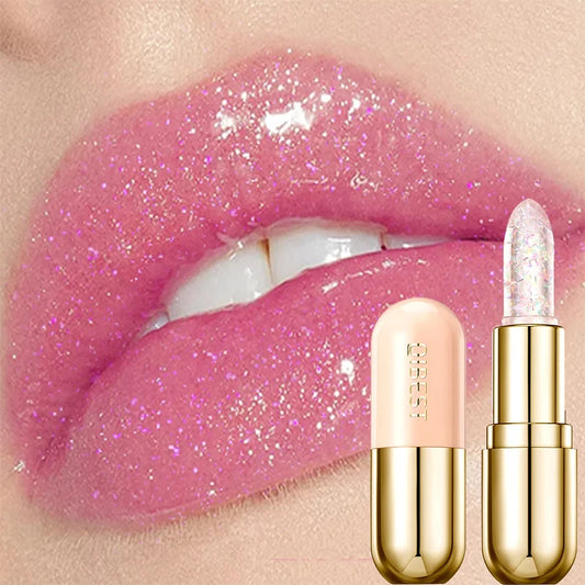 Jelly Glitter Moisturizing Lipstick 24 Hours Natural Hydrating