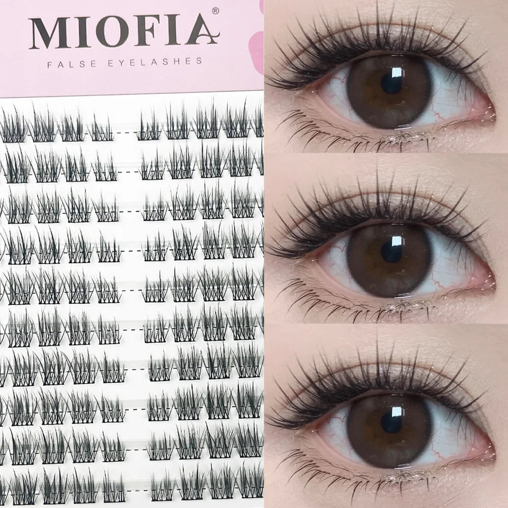 1/box 120 Bundles Mink False Eyelashes Natural Russian 3D leas Individual Eyelash extension cluster makeup tool wholesale lashes
