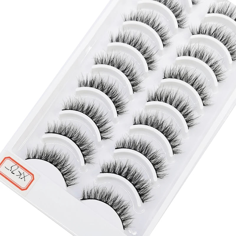 10 pairs natural long 3D mink false eyelashes fake lashes makeup kit Mink Lashes extension eye lashes short eyelashes