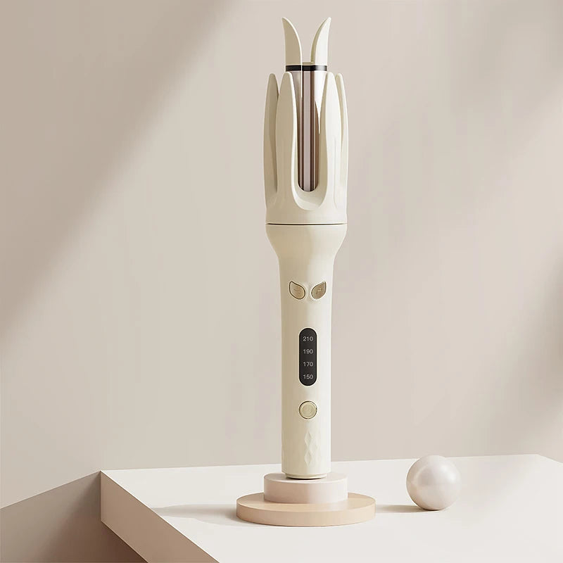 Hair Curler 28mm Negative Ions Electric Ceramic Curling Hair Stick Rotating Curl Waves Anti-Tangle Curling Iron Styler