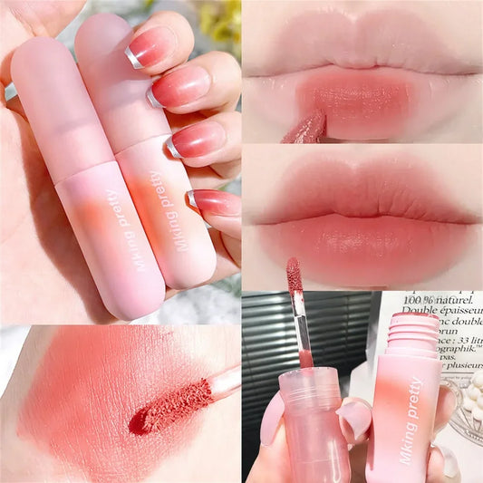 Peach Pink Matte Velvet Liquid Lipstick Waterproof