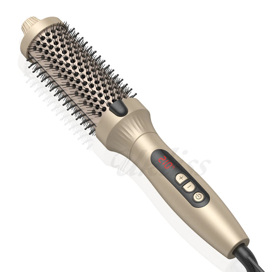 Thermal Brush 10 Temps Curling Brush Heated Curling Iron Double PTC Ceramic Hair