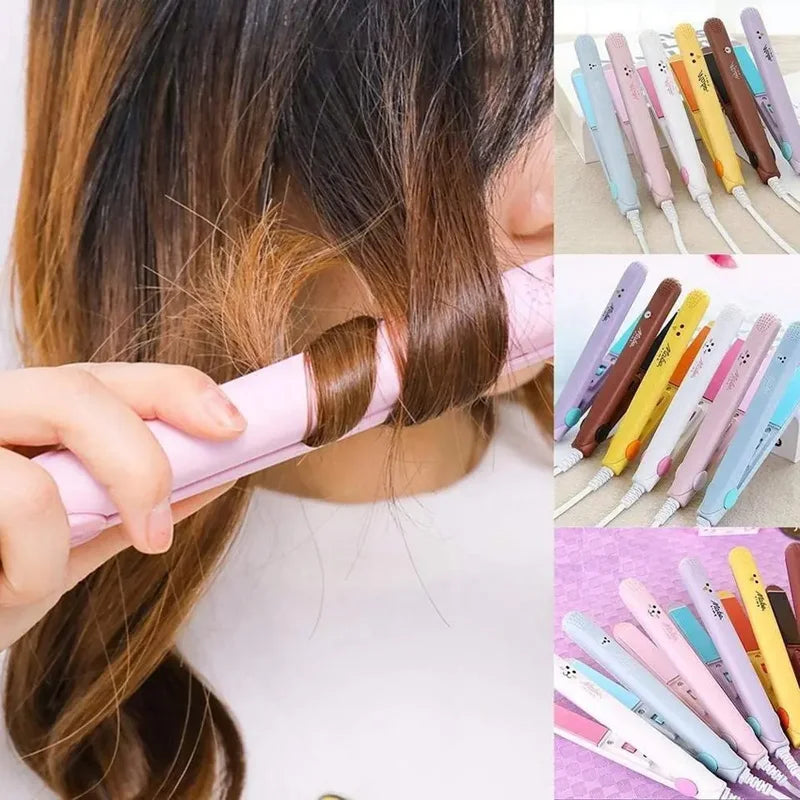 Curling Iron Ceramic Straightening Styling Tools Curler Flat Iron Mini Hair
