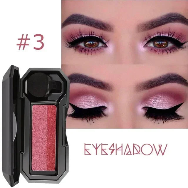Double Color Lazy Eyeshadow with Mirror Small Mushroom Head Eye Shadow Brush