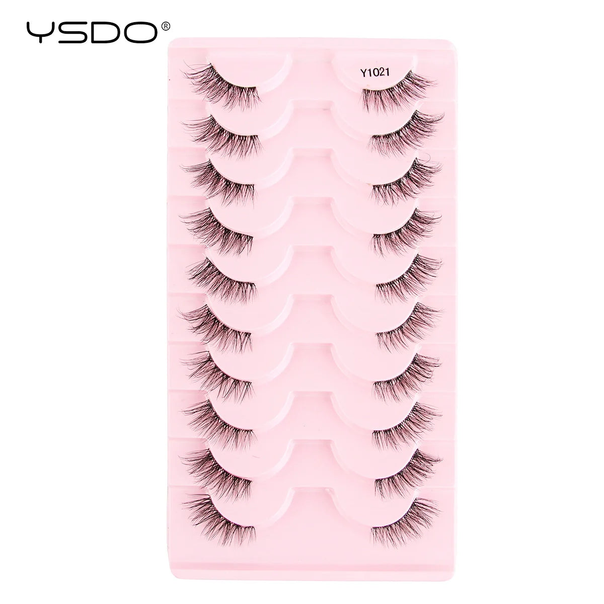 YSDO Half Lashes 5/7/10 Pairs Half False Eyelashes Soft Natural Cat Eye Lashes Makeup 3D Mink Eyelash Extension Fluffy Faux Cils