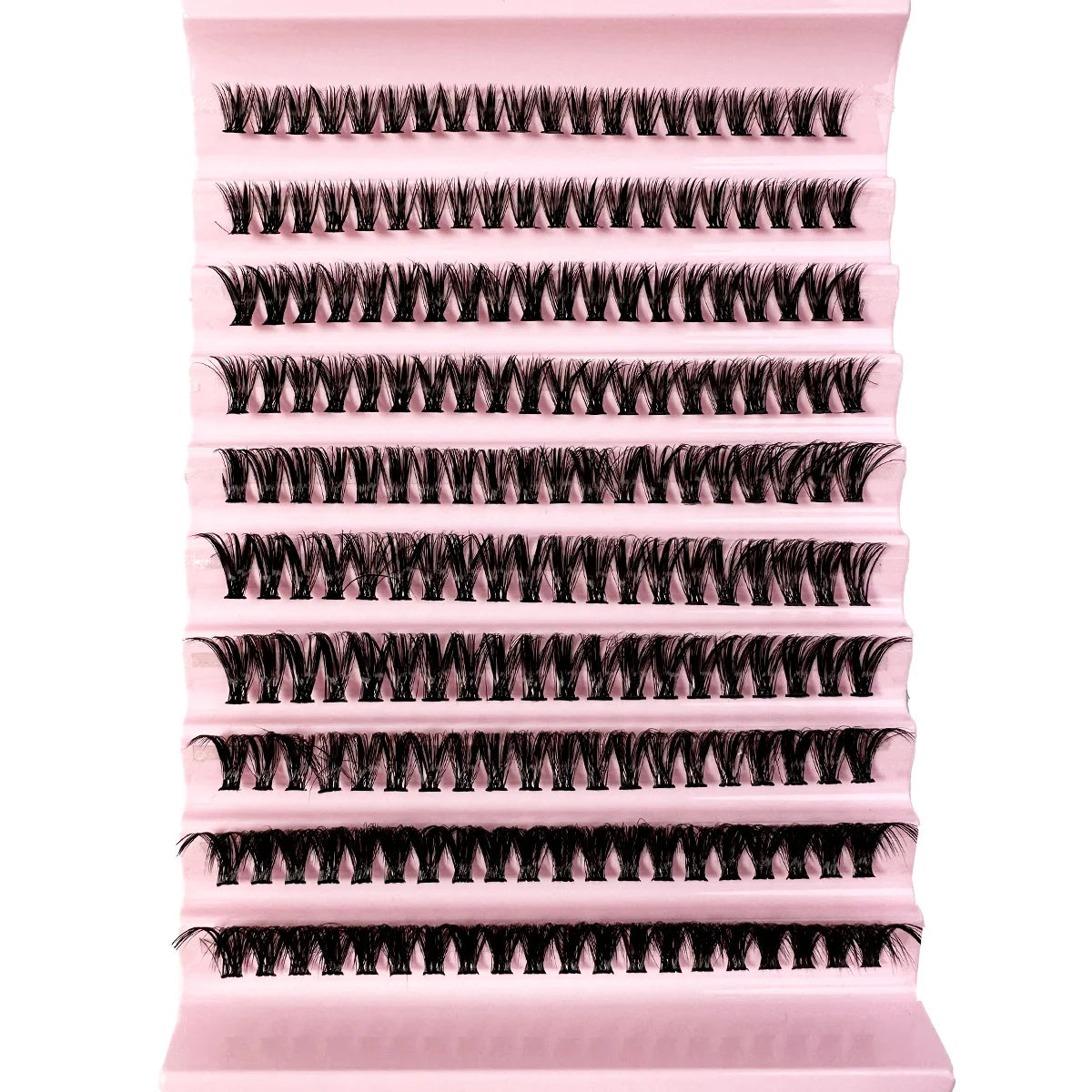 New 300/640Pcs D Fluffy Thick Eyelash Clusters D Curl Wispy Individual Lashes 60+80+100 Mix Eyelash Extensions False Eyelashes
