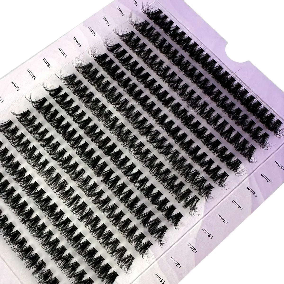 HBZGTLAD 14 Rows 5D Fluffy Cluster Lashes 60D/80D/100D Thick Eyelash D/DD Curl 9-16mm Mix Individual Lashes DIY Lash Extensions