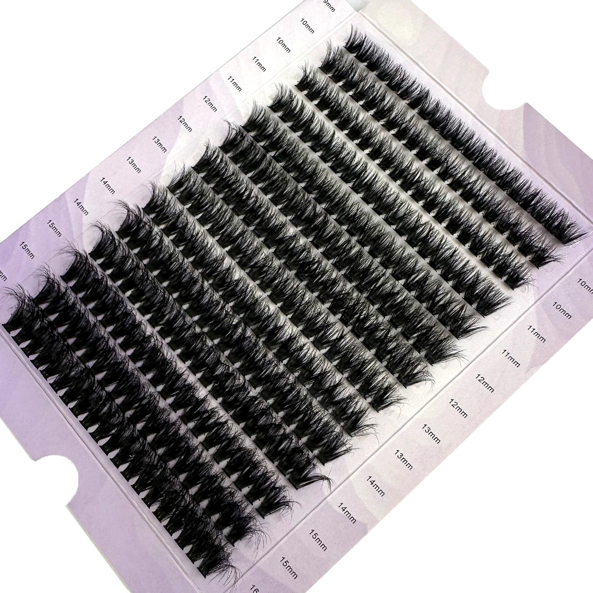 HBZGTLAD 14 Rows 5D Fluffy Cluster Lashes 60D/80D/100D Thick Eyelash D/DD Curl 9-16mm Mix Individual Lashes DIY Lash Extensions