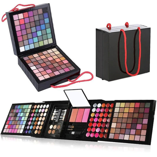 177 Color Eyeshadow Palette Lip Gloss Concealer Kit Beauty Makeup Set for Girls All-in-One Makeup Kit with Mirror Applicators