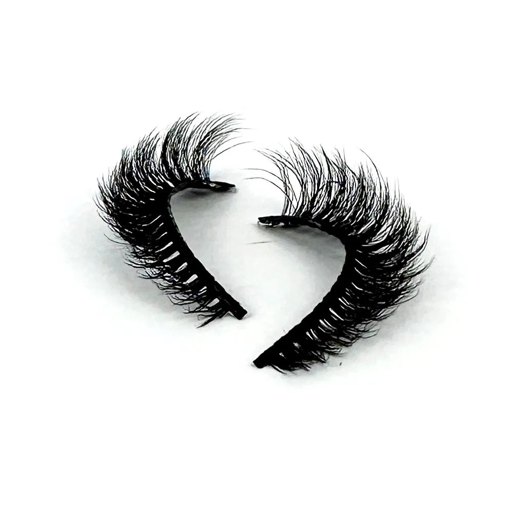 3D Faux Mink False Eyelashes Natural Long Fluffy Eye Lashes Wispy Makeup Beauty Extension Short Fake Eyelashes