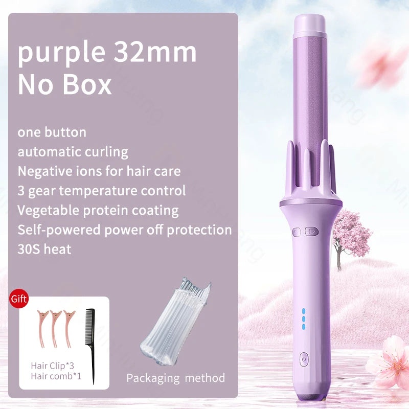 Hair Curler 28mm/32mm Large Wave Curling Iron Anion Fast Heating Professional Styling