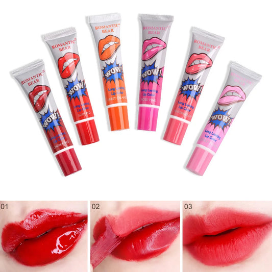 6 Colors Amazing Peel Off Liquid Lipstick