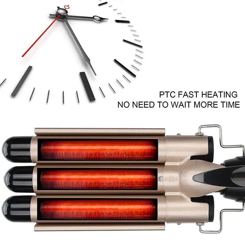 Professional Hair Curling Iron Ceramic Triple Barrel Hair Curler Irons Hair Wave Waver Styling