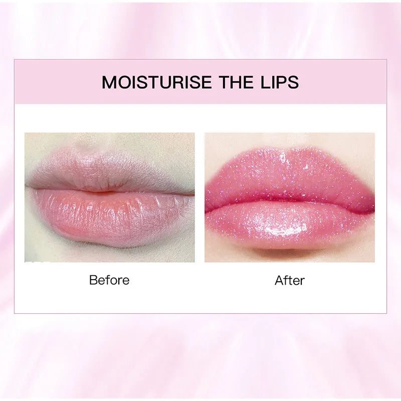 Jelly Glitter Moisturizing Lipstick 24 Hours Natural Hydrating