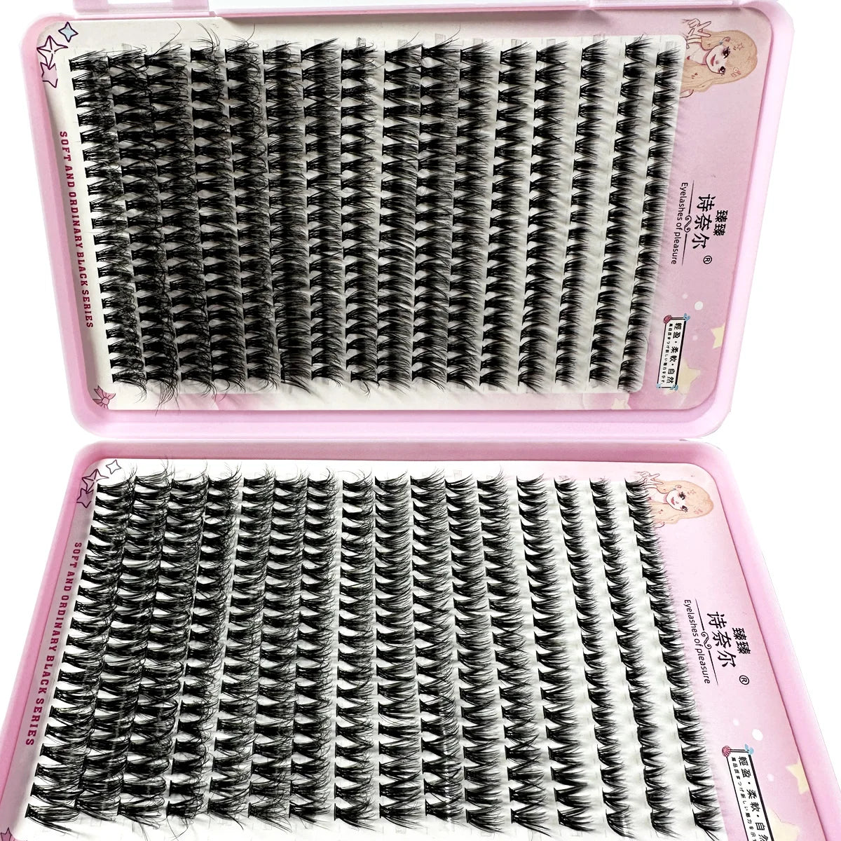 False Eyelashes Mix 32 Rows High-capacity Natural DIY Extension Supplies Lashes Cluster Multi Style Fusion Professional Makeup