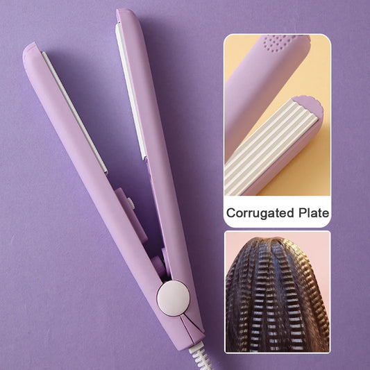 Fluffy Splint Flat Iron Curling Corrugated Plate Pro Electric Hair Crimper For All Hair Lengths